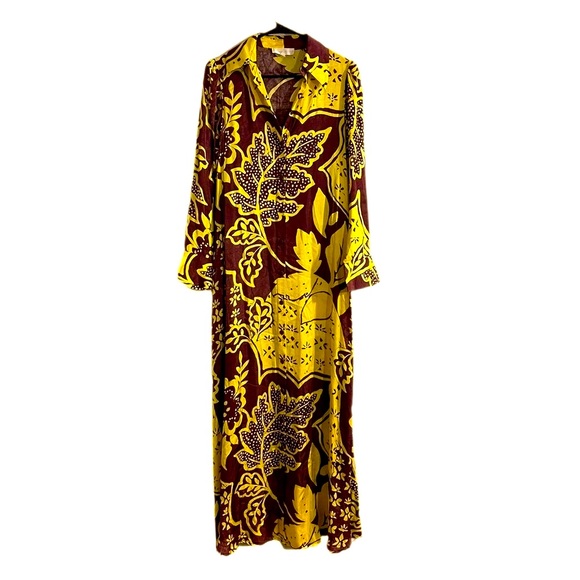 Anthropologie Corey Lynn Calter Maxi Shirt Dress Bold Print, XS - Picture 5 of 6